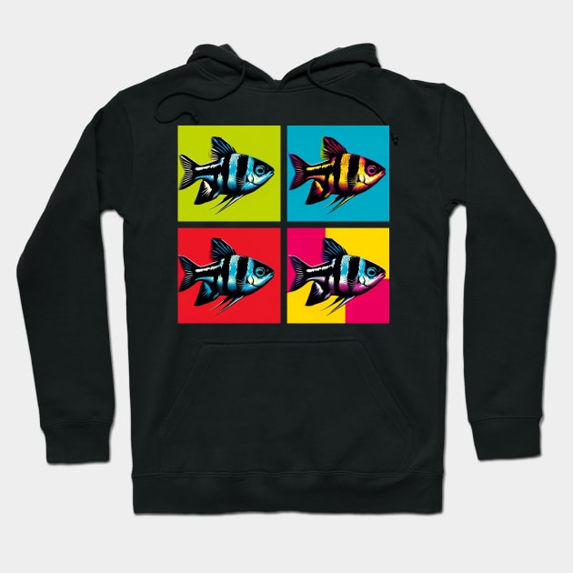 Black Neon Tetra - Cool Tropical Fish Hoodie by PawPopArt